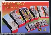 Greetings from The Jersey Shore Vintage Postcard - Fridge / Locker Magnet.