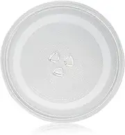 [ADERTOS] Microwave Plate 31.5 cm Microwave Glass Plate with 3 Fixers Replacement Plate Microwave Turntable Glass Plate for Microwave Oven