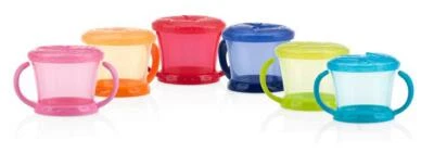 Nuby Snack Keeper 2-Pack - Toddler - Baby - No Spill, No Mess - BPA Free
