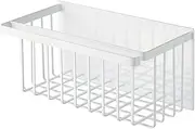 Yamazaki Industries 5542 Magnetic Bathroom Basket, White, Approx. W 12.2 x D 6.7 x H 5.9 inches (31 x 17 x 15 cm), Tower, Bathroom Rack, Bathroom Storage Rack