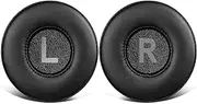 SOULWIT Earpads Replacement for Yamaha HPH-50B Compact Closed-Back Headphones, Ear Pads Cushions with Soft Protein Leather and High-Density Foam, Added Thickness - Black