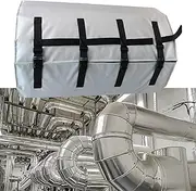 2300W Band Heater Pail Heater with Temperature Controller - Adjustable Range 0~150℃ Drum Heating Blanket/Jacket for Winter Industrial Pipe,Grey