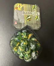 Jungle Mega Marbles Net Bag 24 Players 1 Shooter Retired Set (2004-2006)