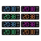 9Inch Modern Digital Wall Clock, Large Display, 2 Alarms, Optional Light Colors
