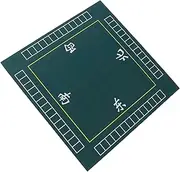 Toyvian 1pc Noise Reduction Mahjong Mat Gaming Tabletop Cover Skid Resistant Cloth for Board Games with Design for Mahjong Poker and Domino Games
