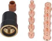 Plasma Cutting Consumable Kit, 12PCS Set Plasma Cutter Electrode Nozzles Cups Kit, Plasma Cutter Torch Electrode Nozzles and Cups for CB50, Plasma Cutting Equipment