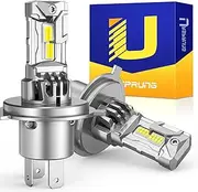 Ursprung H4/9003/HB2 Bulb, 28000LM 800% Super Brighter Plug-N-Play, Quick Installation Fog Light Bulbs, Real 1:1 Halogen Size with Cooling Fan, Pack of 2