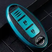 Textured Car Key Fob Case Cover for Nissan For Qashqai For Trail Green