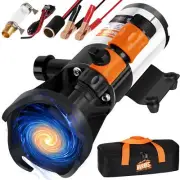 Macerator Pump for RV Water Pump 12V, 12GPM Quick Self-Priming Sewage Chopper