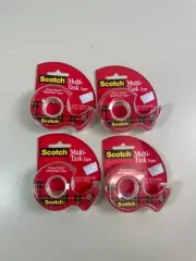 Scotch MultiTask Tape Gloss 3/4" x 650" 18YD (4-Pk) Scotch Tape 4 Pack