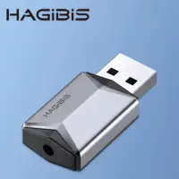 在飛比找momo購物網優惠-【HAGiBiS】鋁合金USB耳麥合一外接式音效卡（單孔）(