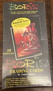 BORIS TRADING CARDS 1991 Comic 36 Packs Special Autograph Box Rare HTF Vintage