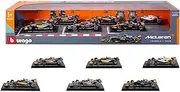 Burago 1:43 Formula Racing Die Cast with Plastic Part Car Model 6 Pack Mclaren