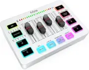 Gaming Audio Mixer Streaming Podcast/Recording PC Mixer XLR Microphone Interface