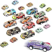 21 Pcs Pull Back Vehicles Party Favor Goodie Bag Stuffers, Pinata Fillers, Teacher Treasure Prize Box 3 Size