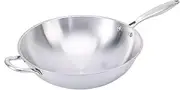 32cm Prime Stainless Steel Wok, Stir-Fry Pans, Professional Cookware, Kitchen