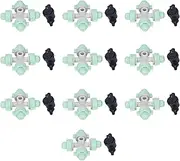 10 Set Cross Misting Spray Nozzle with 4/7mm Joint, Micro Irrigation Head for Drip Irrigation System, Sprinklers for Yard, Farmland Garden, Drip Irrigation Parts