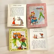 Vintage Get Well Story Card Peter Pumpkin Eater & Curly Locks 2 Cards Unused