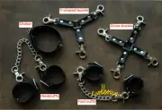 Dollmore 1/3SD Uncle ID75 BJD Doll Handcuffs+Foot Cuffs+Y Buckle+Cross Buckle DZ