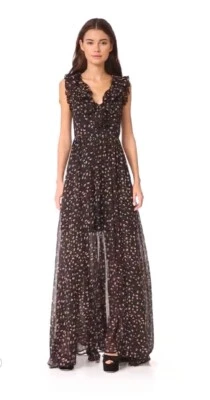 Authentic REBECCA MINKOFF NWT $228 Maxi “Brista” Long Dress Size 2.