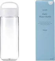 Marna Daily Water Bottle, 16.9 fl oz (500 ml) (Washerless) Smooth Mouth Feel Like Glass (Lightweight/Dishwasher Safe), Water Bottle, Drink Bottle (Made in Japan, Easy to Clean), Calm White K795W