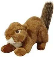 Unique Squeakerless Red Squirrel Plush with Double-Stitched Durability - 12"