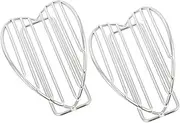 IMIKEYA 2pc Stainless Steel Taco Holder Stand Metal Tortilla Stand for Home Restaurant Versatile Baked Pancake Rack