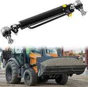 D128454 D84800 234447A1 New Power Steering Cylinder with Castle Nuts Fits for Case Backhoe Loaders 480B 480C 480D 480E 480F 480LL 580C 580D 580SD 580SE 584D 584E 585D 585E 586D 586E