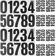 Veemoon 10 Sheets Self-adhesive Waterproof Mailbox Numbers Stickers Address Decals For Outdoor Use Sticker For Trash Can House Door