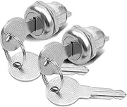 Tool Box Locks with Keys Fit for T-Handle Tool Boxes Lock Cylinder Length 5/8" Lock Body Diameter 23/32" Replacement Truck Toolbox 2 Lock Cylinder 4 Keys