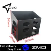 370x195x260mm Black Aluminium Alloy Jerry-Can Holder For Canopy Toolbox/Ute/4x4