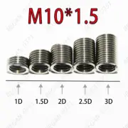 1000pcs M10 x 1.5 x 2D Metric Helicoil Screw Thread Wire Inserts 304 Stainless