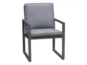 FurnitureOkay Manly Aluminium Outdoor Dining Chair - Charcoal