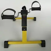 Folding Mini Exercise Bike Portable Home Pedal Exerciser Rehabilitation Training Machine (Color : Yellow)