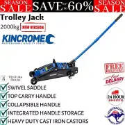 Kincrome TROLLEY JACK 2000kg Heavy Duty Cast Iron Castors Car Workshop Trolly AU