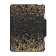 iPad Pro 12.9-inch (5th/6th gen) Impact Folio Case Black Butterflies and Gold Sparkles Burst