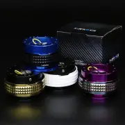 NRG STEERING WHEEL QUICK RELEASE GEN 2.1 BLACK PYRAMID STUDDED RING NEO CHROME