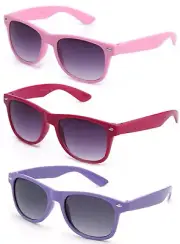 "Blue Kid's" Kyra 80's Retro Blue Brothers Kids Fashion Sunglasses UV 400
