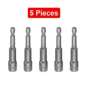 5Pcs Chrome Vanadium Steel Screwdriver Drill Bit Nut Setter Roofing Cladding