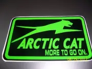 1- 4" X 6" ARCTIC CAT More To Go On. (New Green and Black) Vinyl Sticker