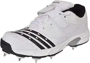 HITMAX Sports cs.765 Metal Spikes Cricket Shoes for Men (White) |Durable…