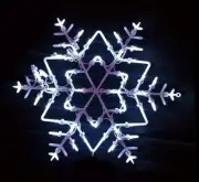 16" LED Lighted Snowflake Christmas Window Silhouette Holiday Decoration