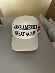 RARE White MAGA Cap 47 Authentic official Trump 2024 campaign gear Cali Fame Hat