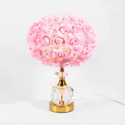 Pink Rose Vase Table Lamp