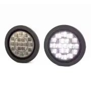 4" LED Reverse Lights for most Caravans and Trailers Flush Mount Smoked Lens