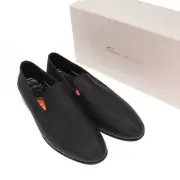 Santoni NWB Formal Dress / Tux Loafers Size 13 14 US In Solid Black