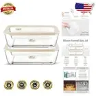 Eco-Conscious Airtight Glass Container Set - Large 87oz Meal Prep Essentials