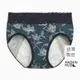【Anden Hud】FLORE．蕾絲高腰生理褲(藍綠-線條花) 台灣製