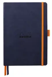 Rhodia Goalbook Dot Grid Notebook in Midnight - 5.75 x 8.25 NEW - R117808