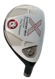 LEFT HAND 3-PW ANTI-SLICE 37" SINGLE LENGTH EXTREME X9 SENIOR FLEX HYBRIDS